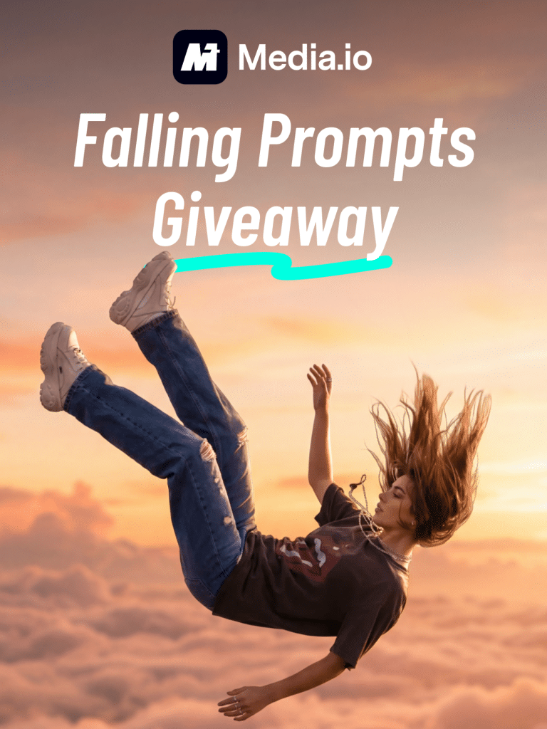 Cet effet cinématographique tombant du ciel a été créé sur Media.io Want the ex